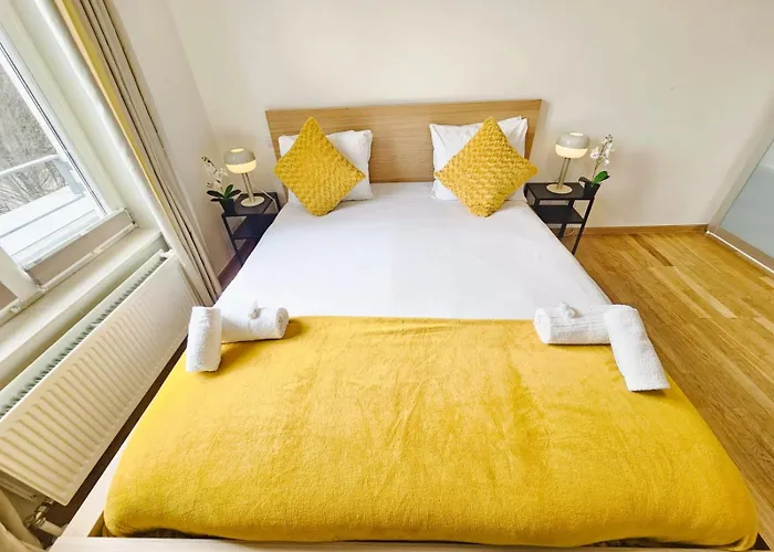 Modern 1br W Balcony&private Parking Apartman Luxemburg